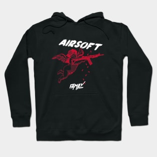 Airsoft Family - Angel with machine gun Hoodie